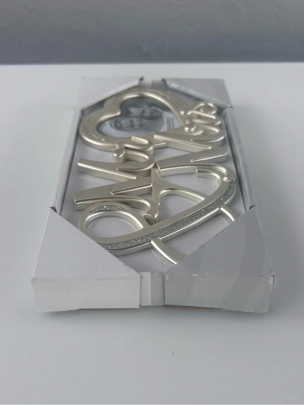 Malden Silver 'Mr & Mrs' Heart Photo Frame
